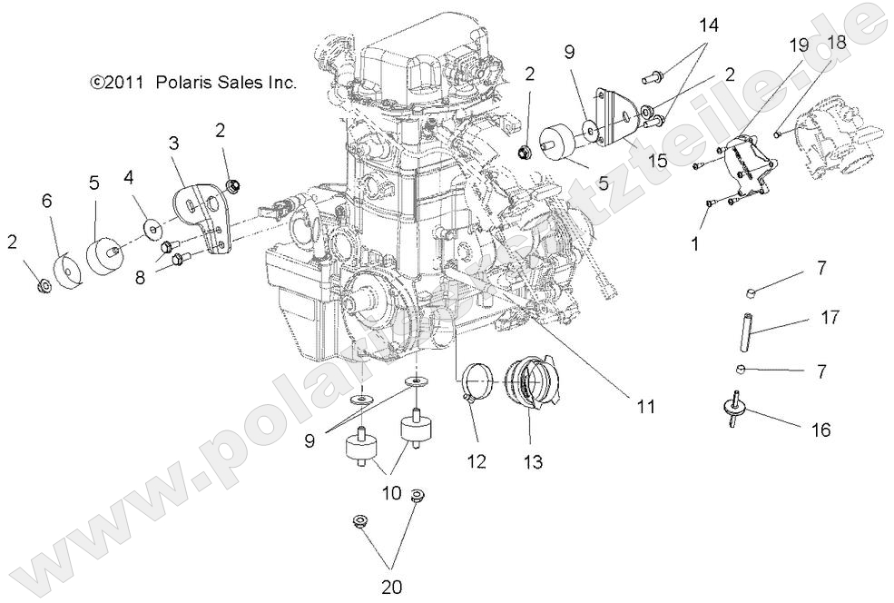 ENGINE, MOUNTING
