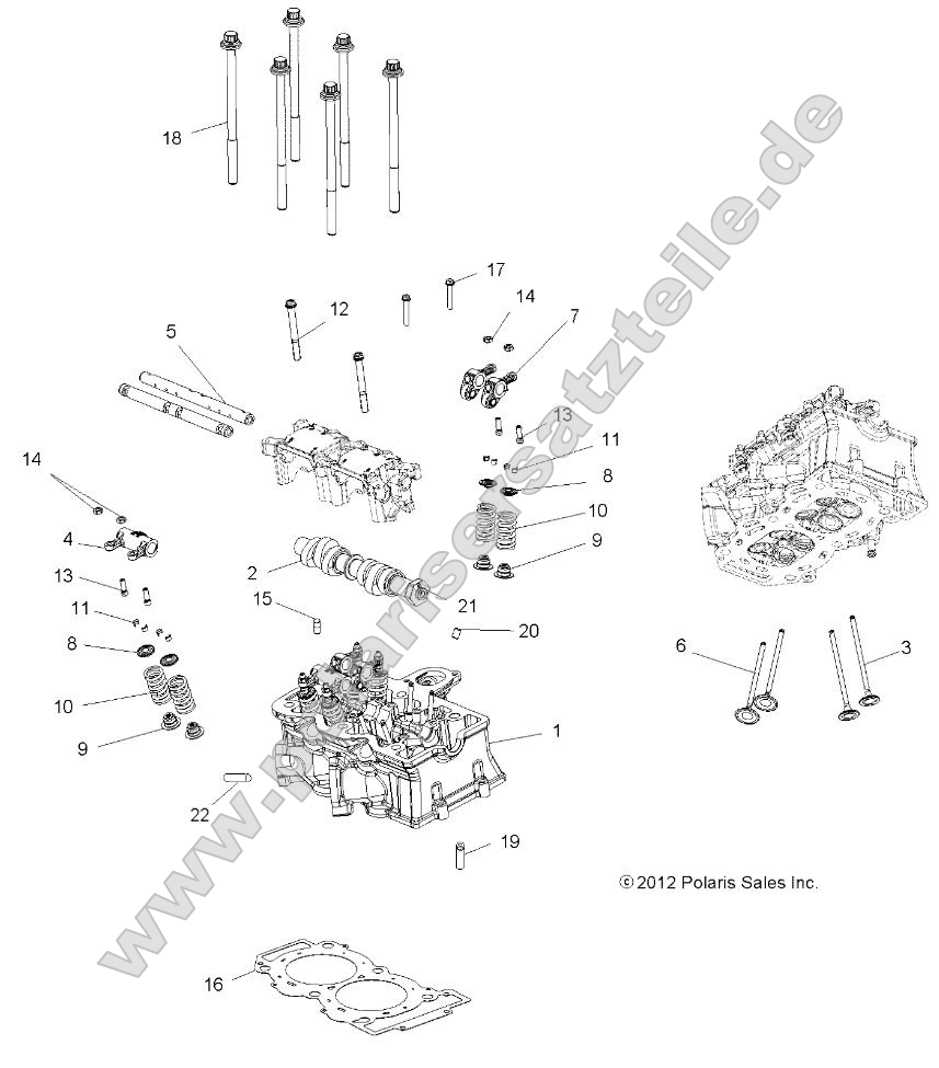 Engine, Cylinder Head, Cam and Valves