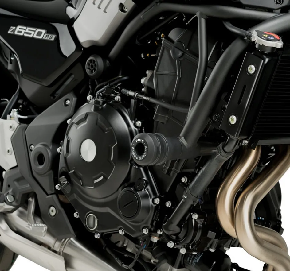Puig Sturzpads Vintage 2.0 Crash Pads schwarz - Kawasaki Z650 RS 2022-23