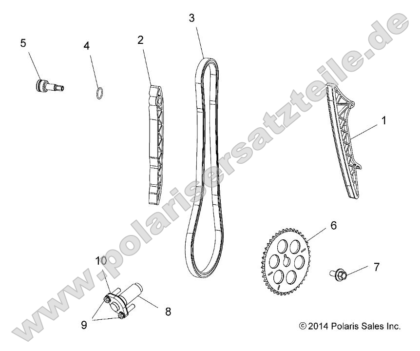 Engine, Cam Chain and Tensioner