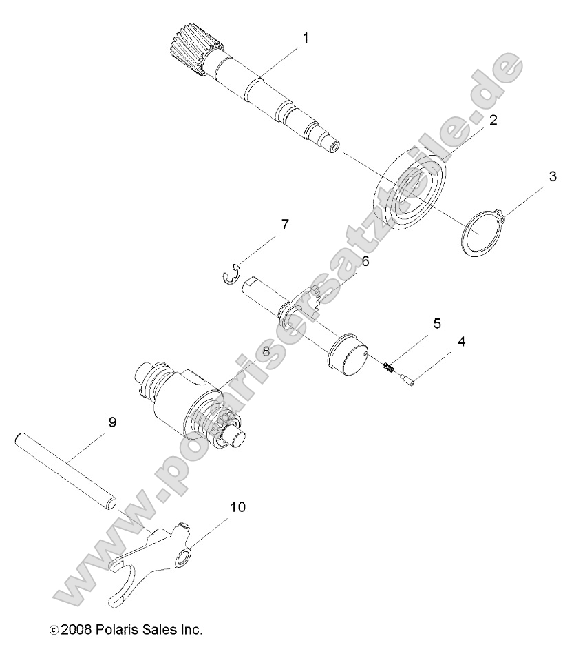 Drive Train, Drum Shift Drive Train, Drum Shift