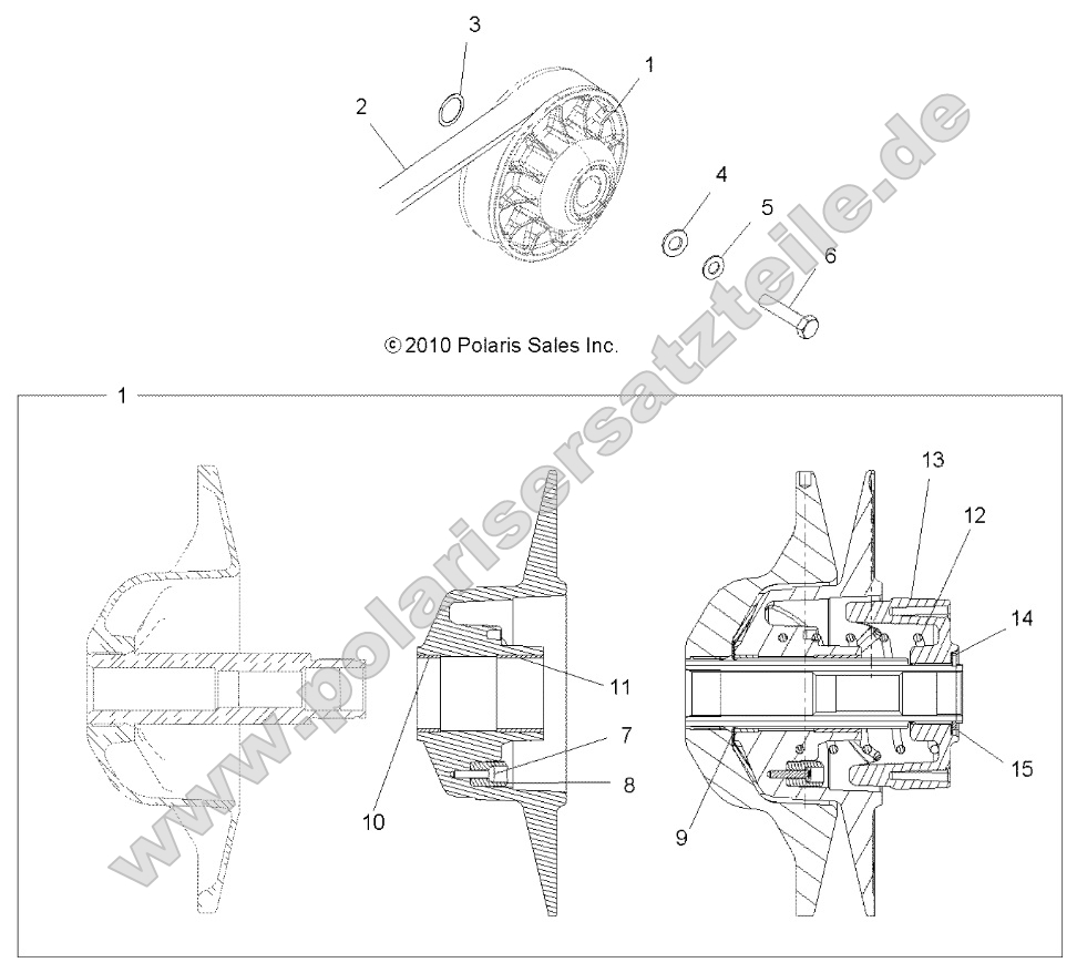 Drive Train, Secondary Clutch