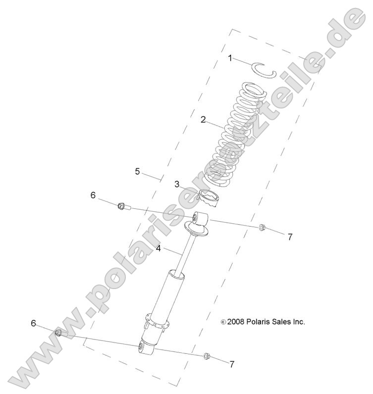 SUSPENSION, SHOCK, FRONT SUSPENSION, SHOCK, FRONT