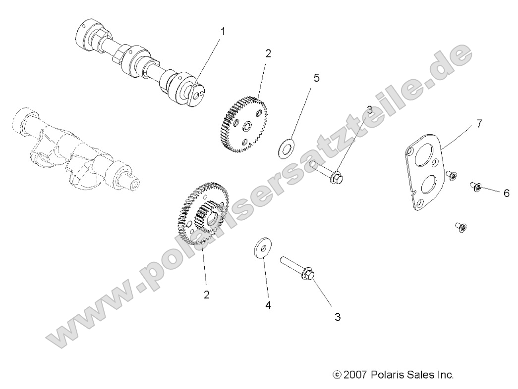 Engine, Camshaft and Gears