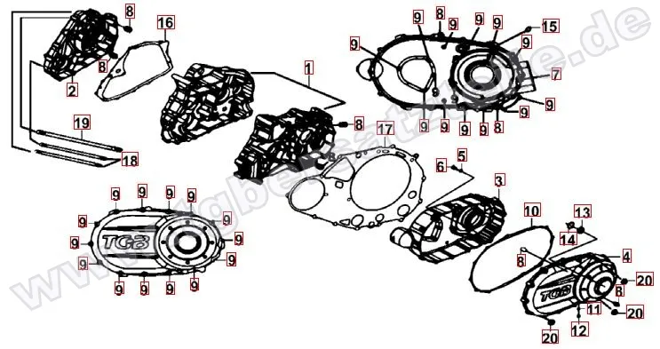 Motorgehäuse Motorgehäuse