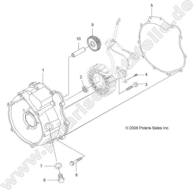 ENGINE, MAGNETO COVER