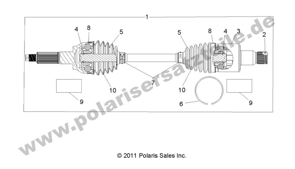 DRIVE TRAIN, REAR HALF SHAFT DRIVE TRAIN, REAR HALF SHAFT
