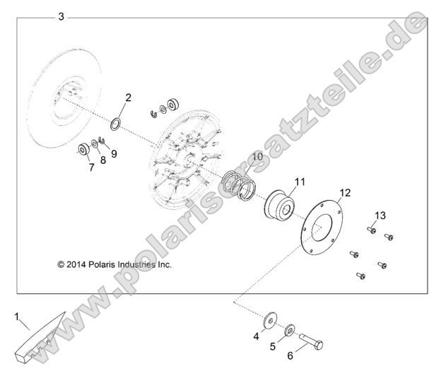 Drive Train, Secondary Clutch