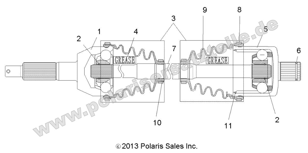 Drive Train, Rear Drive Shaft Drive Train, Rear Drive Shaft