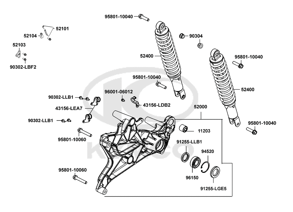 Stoßdämpfer hinten & Schwingarm Stoßdämpfer hinten & Schwingarm