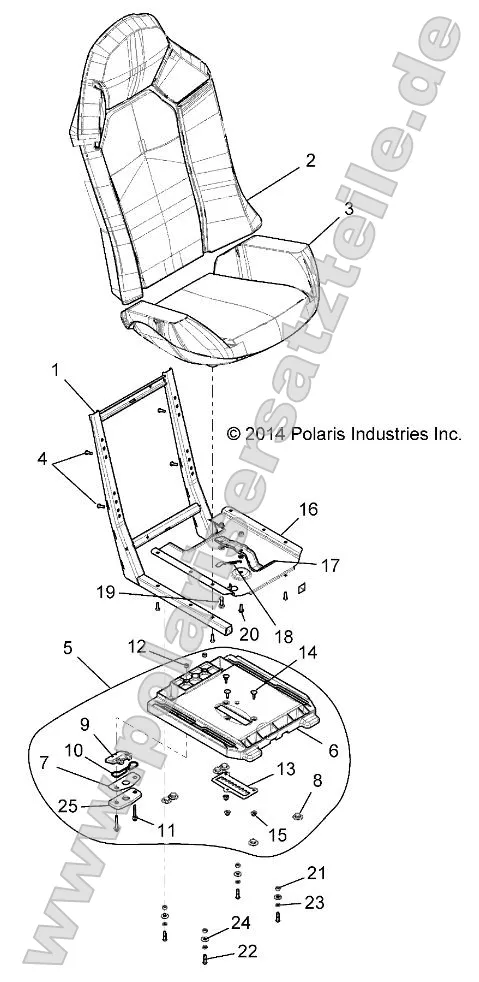 Body, Seat Asm. and Slider