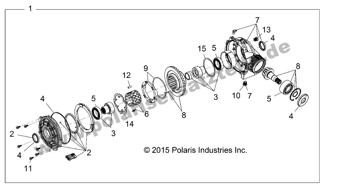 DRIVE TRAIN, FRONT GEARCASE DRIVE TRAIN, FRONT GEARCASE