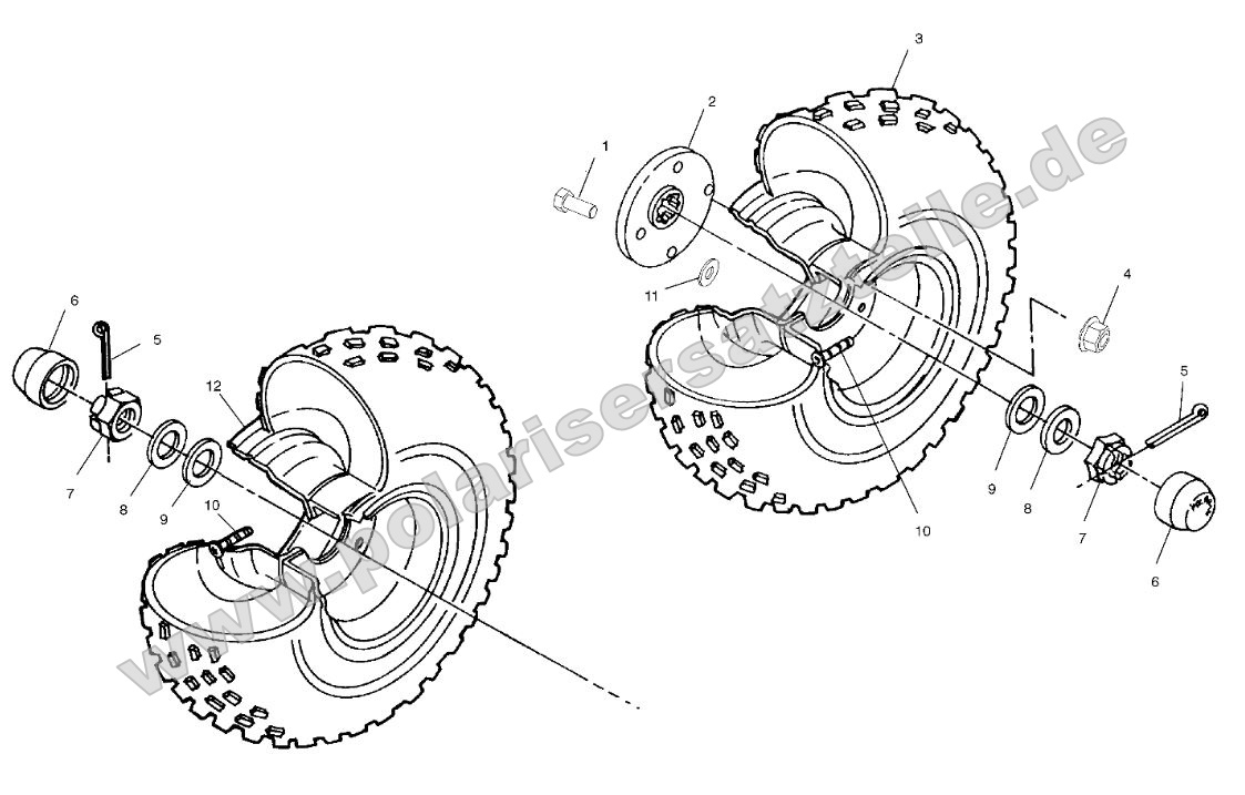 Rear and Middle Wheel Rear and Middle Wheel
