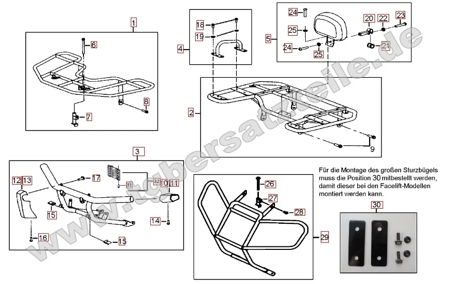 Gepäckträger vorne und hinten