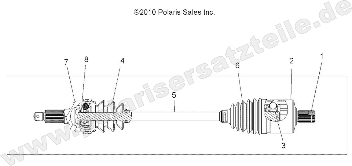 DRIVE TRAIN, DRIVE SHAFT, FRONT DRIVE TRAIN, DRIVE SHAFT, FRONT