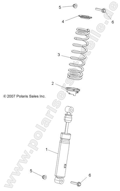 SUSPENSION, SHOCK, FRONT SUSPENSION, SHOCK, FRONT