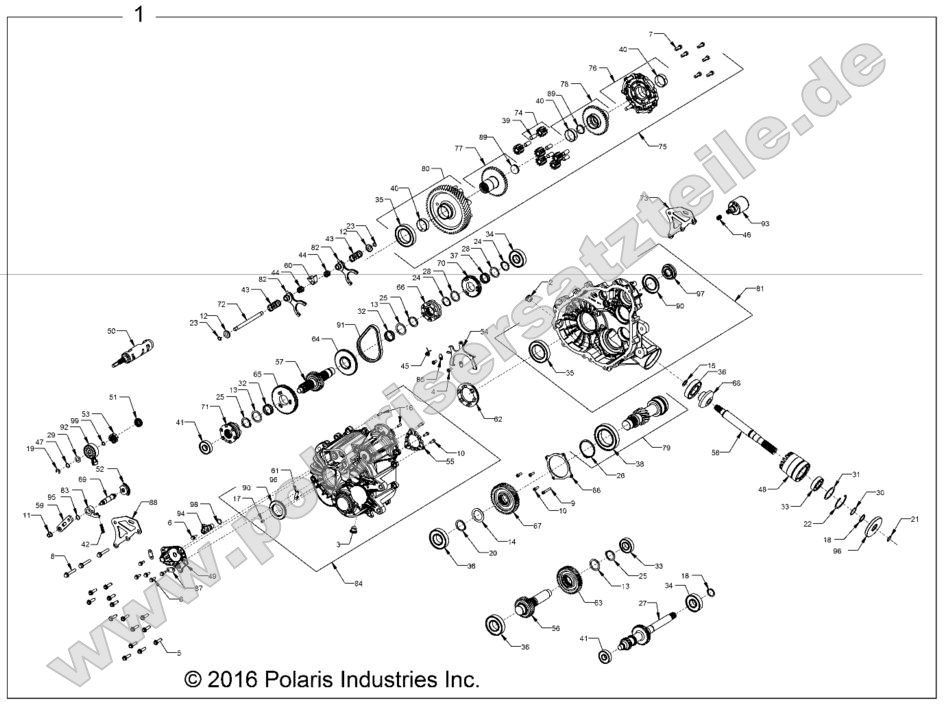 Drive Train, Main Gearcase Internals Drive Train, Main Gearcase Internals