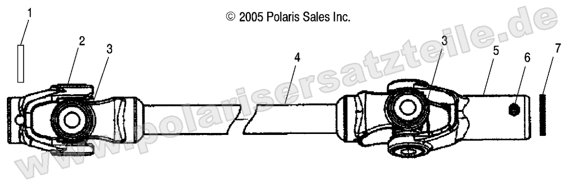 PROP SHAFT, FRONT