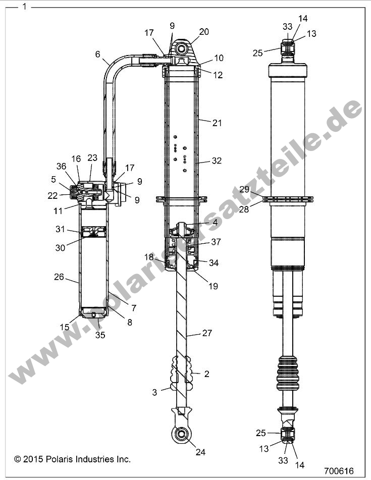 SUSPENSION, REAR SHOCK SUSPENSION, REAR SHOCK