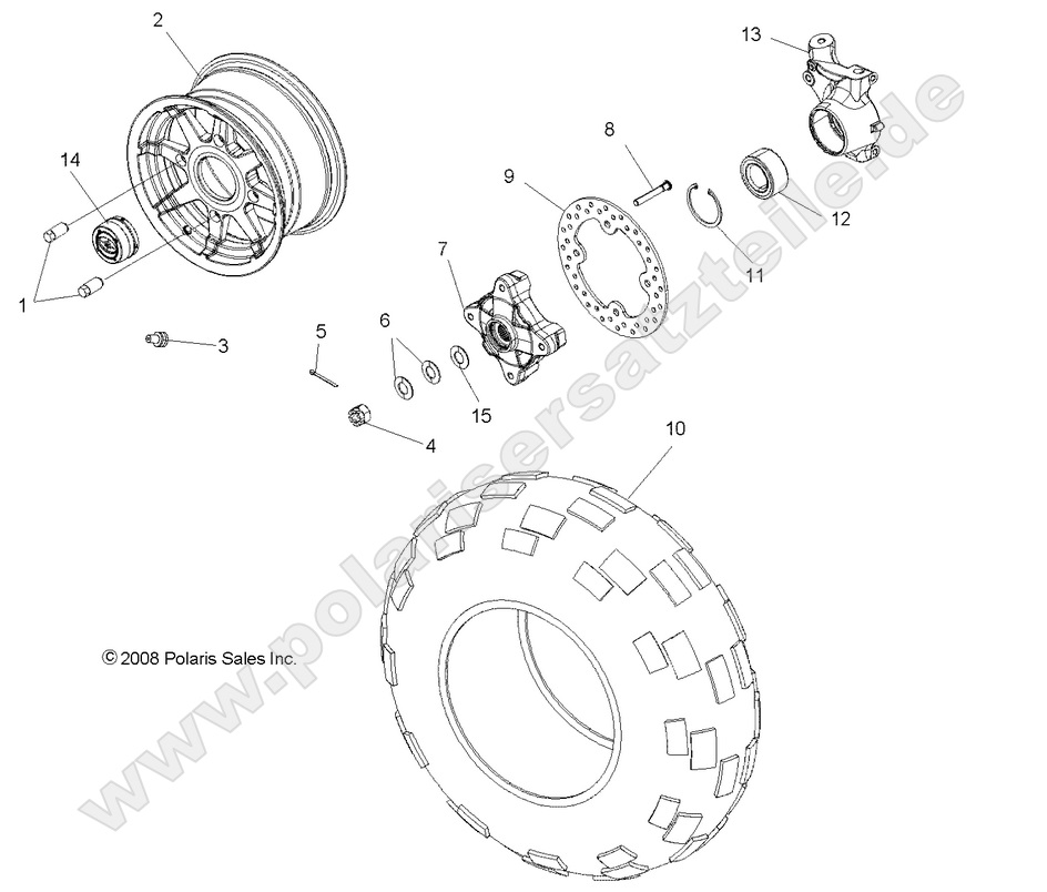 WHEELS, FRONT WHEELS, FRONT