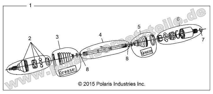 Drive Train, Front Half Shaft (700287) Drive Train, Front Half Shaft (700287)