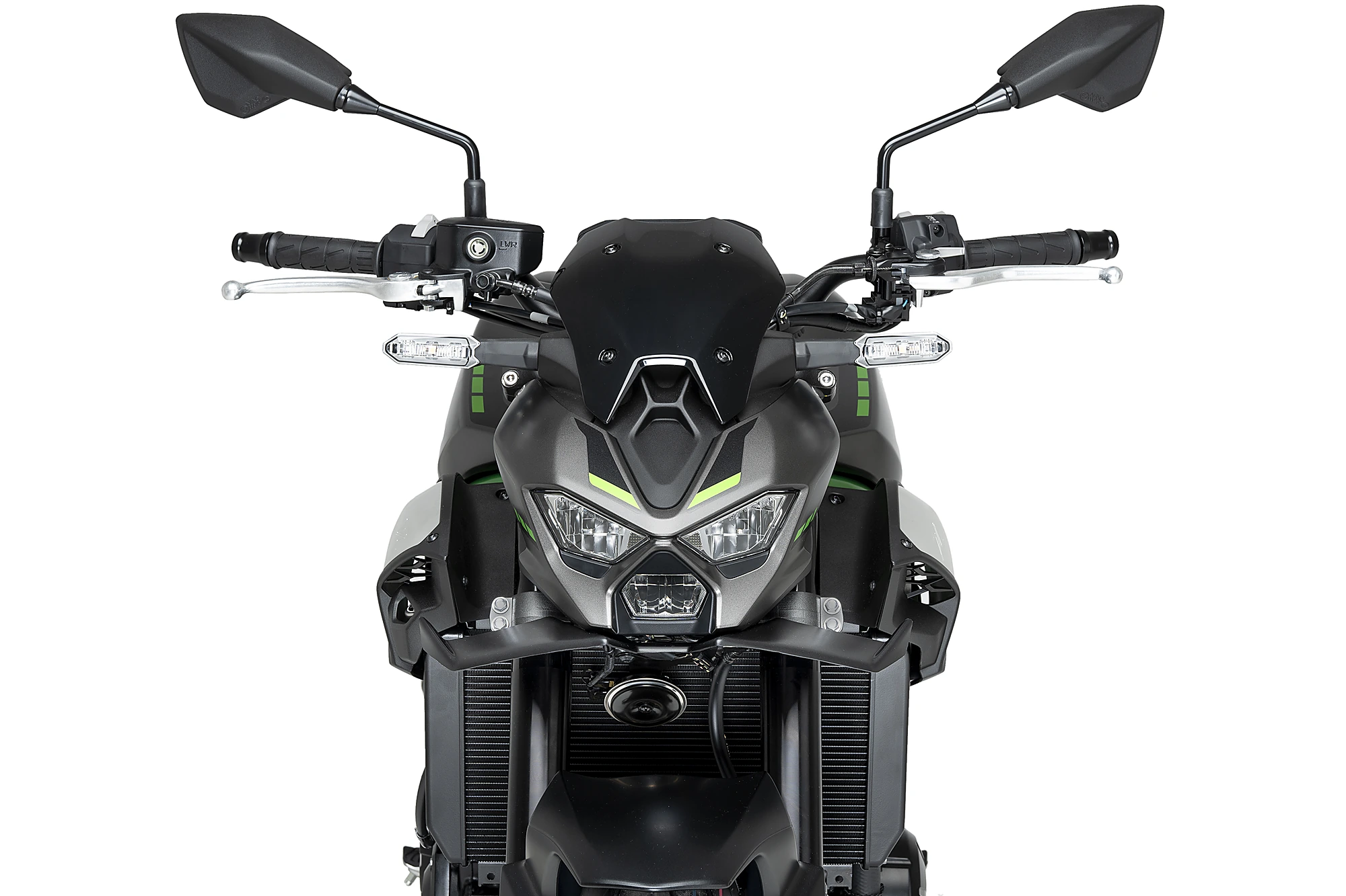 Puig Naked Front Downforce Spoiler - carbon design- Kawasaki Z900 /SE 2025-27 - 22446C