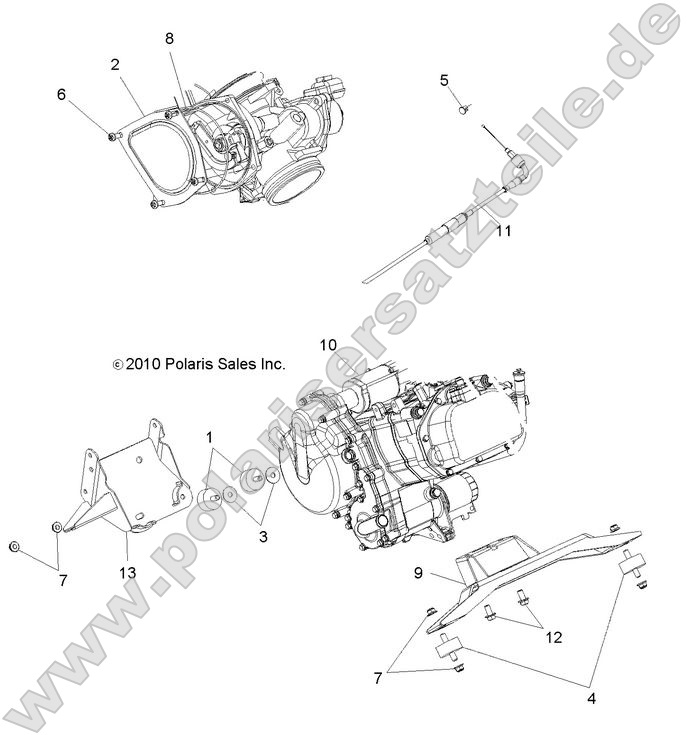 Engine, Mounting