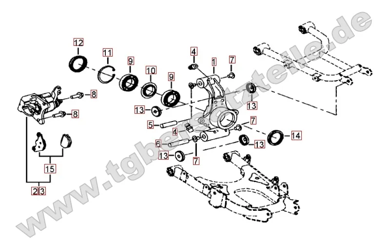 Hinterradachse Hinterradachse