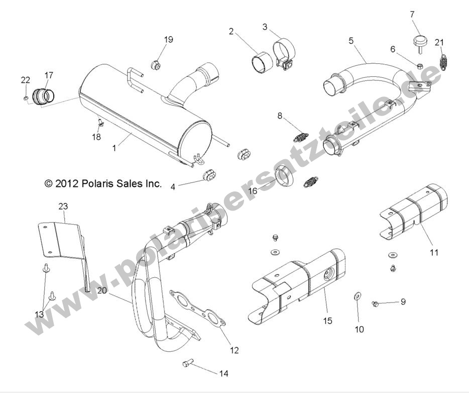 ENGINE, EXHAUST SYSTEM ENGINE, EXHAUST SYSTEM