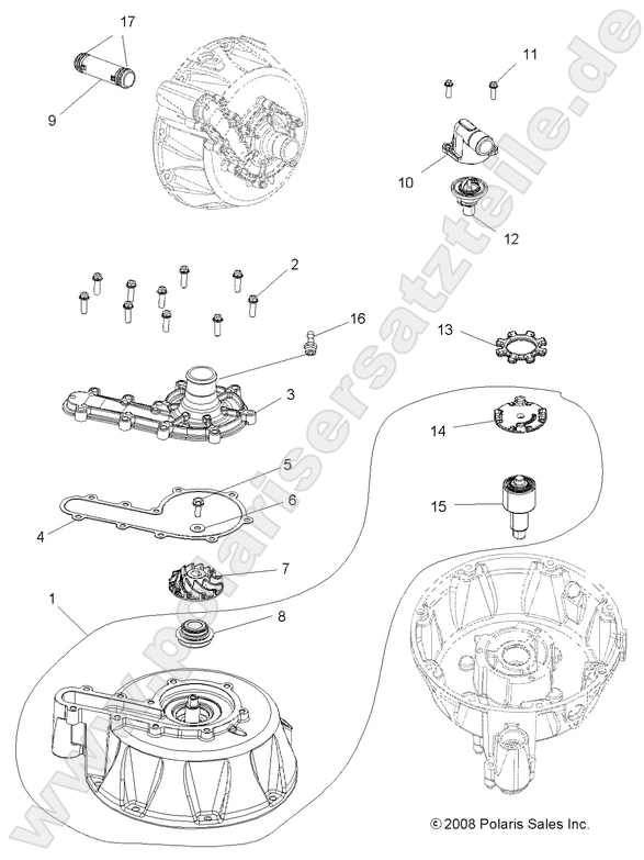 ENGINE, COOLING SYSTEM and WATER PUMP