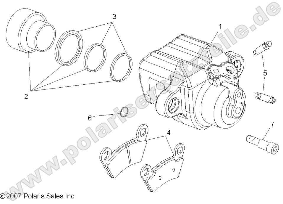 BRAKES, REAR CALIPER BRAKES, REAR CALIPER
