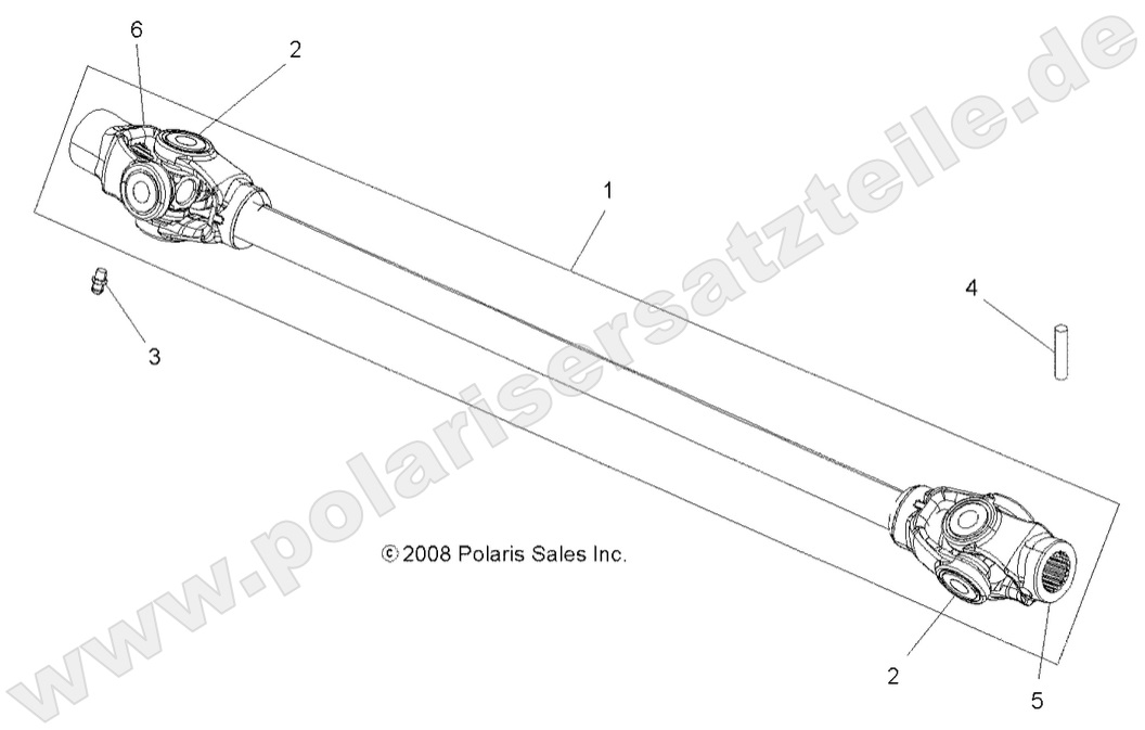 DRIVE TRAIN, PROP SHAFT, FRONT DRIVE TRAIN, PROP SHAFT, FRONT