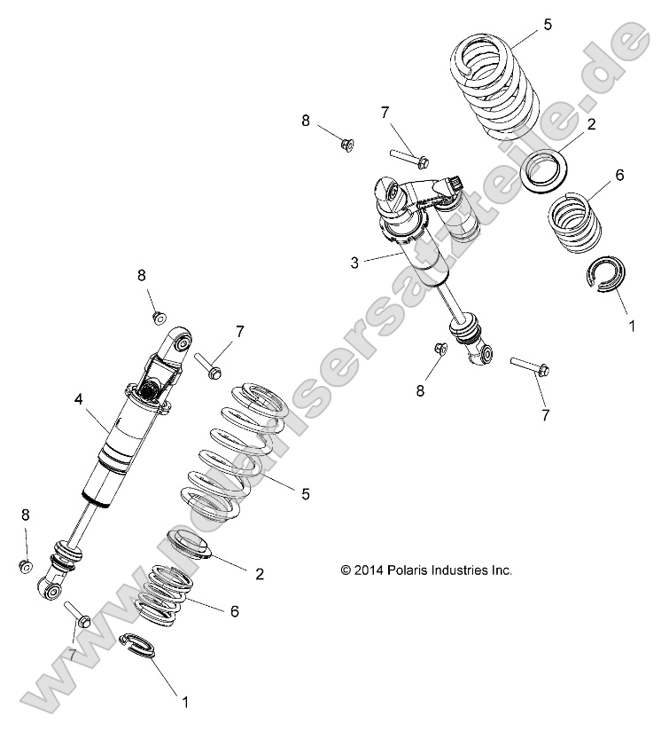 Suspension, Rear Shock Mounting Suspension, Rear Shock Mounting