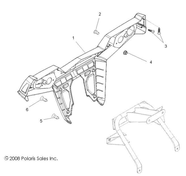 BODY, REAR BUMPER