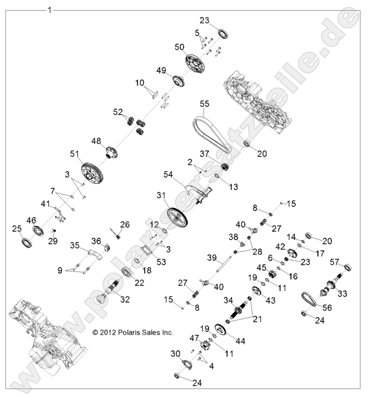 Drive Train, Main Gearcase Internals Drive Train, Main Gearcase Internals