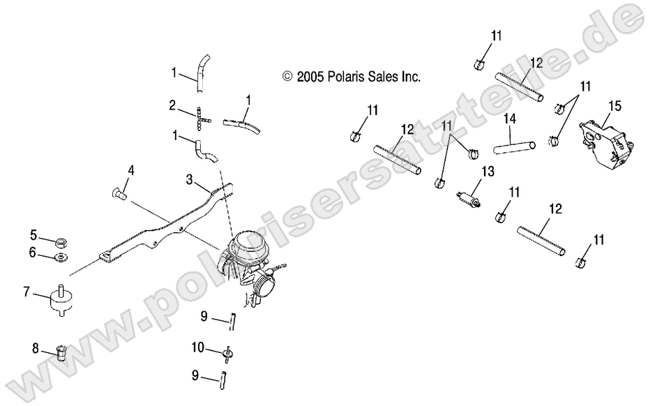 CARBURETOR MOUNTING and FUEL PUMP/LINES
