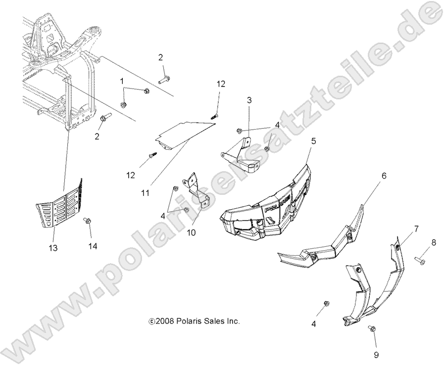 BODY, FRONT BUMPER and MOUNTING BODY, FRONT BUMPER and MOUNTING
