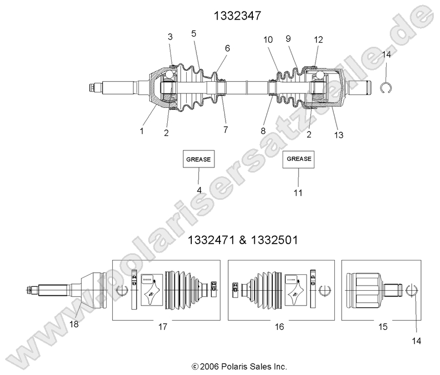 SHAFT, DRIVE, FRONT