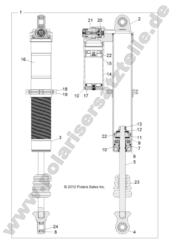 SUSPENSION, REAR SHOCK SUSPENSION, REAR SHOCK