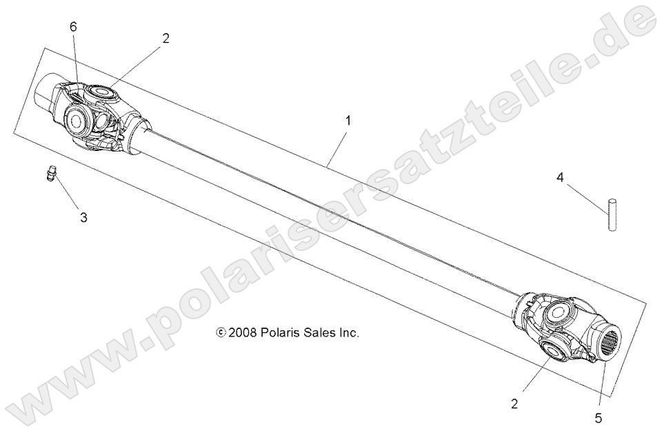 DRIVE TRAIN, PROP SHAFT, FRONT DRIVE TRAIN, PROP SHAFT, FRONT