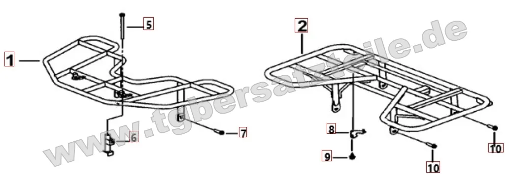 Gepäckträger vorne und hinten