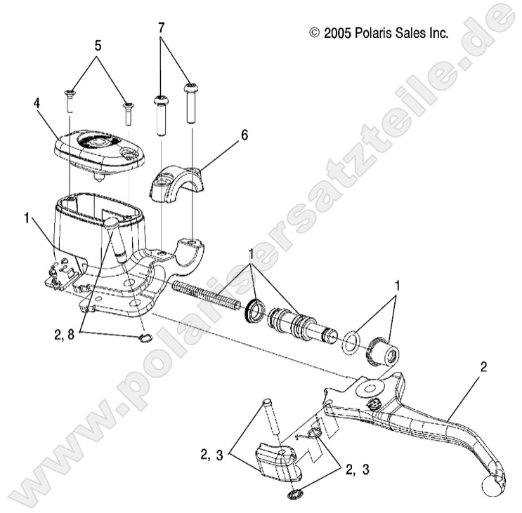 BRAKES, FRONT BRAKE LEVER and MASTER CYLINDER