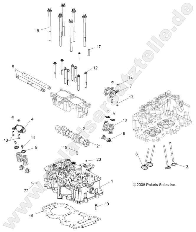 ENGINE, CYLINDER HEAD, CAM and VALVES ENGINE, CYLINDER HEAD, CAM and VALVES