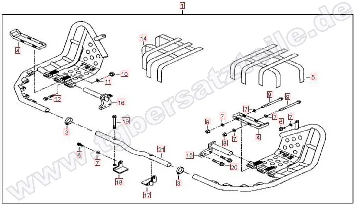 Fußstütze Nerf Bars