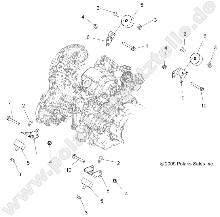 ENGINE, MOUNTING ENGINE, MOUNTING