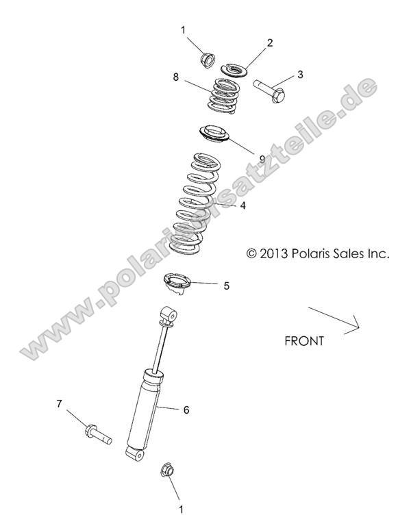 SUSPENSION, REAR SHOCK MOUNTING SUSPENSION, REAR SHOCK MOUNTING