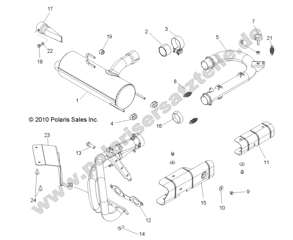 ENGINE, EXHAUST SYSTEM ENGINE, EXHAUST SYSTEM