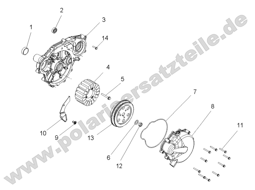 ENGINE, STATOR and FLYWHEEL ENGINE, STATOR and FLYWHEEL
