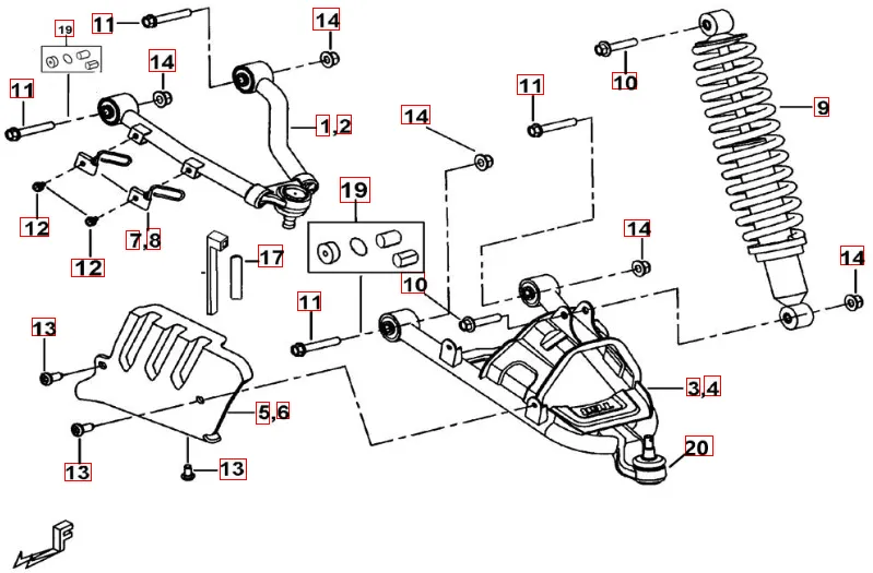 Federbein vorne Federbein vorne