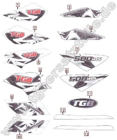 Aufkleber 2 für weißes Fahrzeug Aufkleber 2 für weißes Fahrzeug